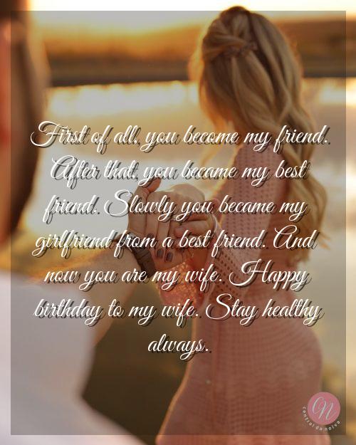 birthday quotes for wife romantic in hindi